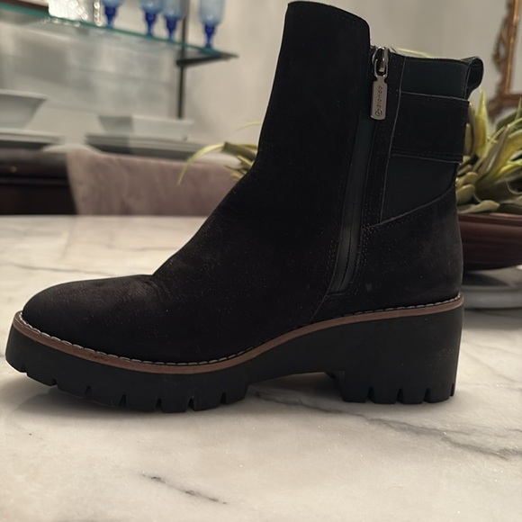 Blondo Suede Leather Boots Waterproof Boack 6.5 - Picture 6 of 10